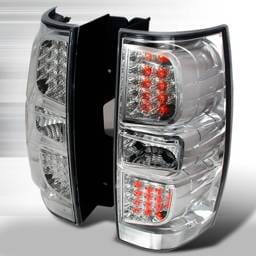 Chevrolet Tahoe Spec-D LED Taillights - Chrome - LT-DEN07CLED-KS