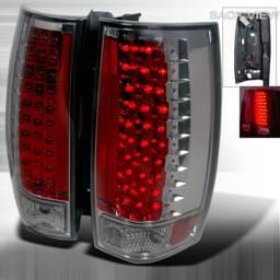 GMC Denali Spec-D LED Taillights - Chrome - LT-DEN07GG3LED-KS