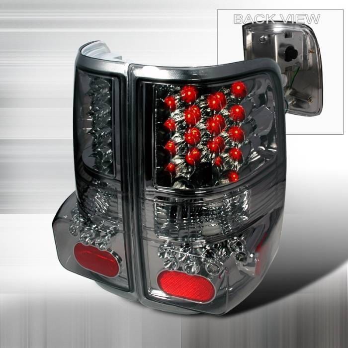 Ford F150 Spec-D LED Taillights - Smoke - LT-F15004GLED-KS