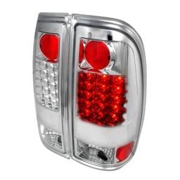 Ford F250 Spec-D LED Taillights - Chrome - LT-F15097CLED-TM