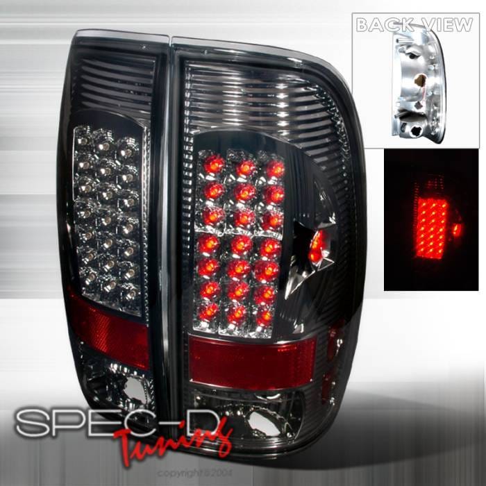 Ford F250 Spec-D LED Taillights - Smoke - LT-F15097GLED-APC