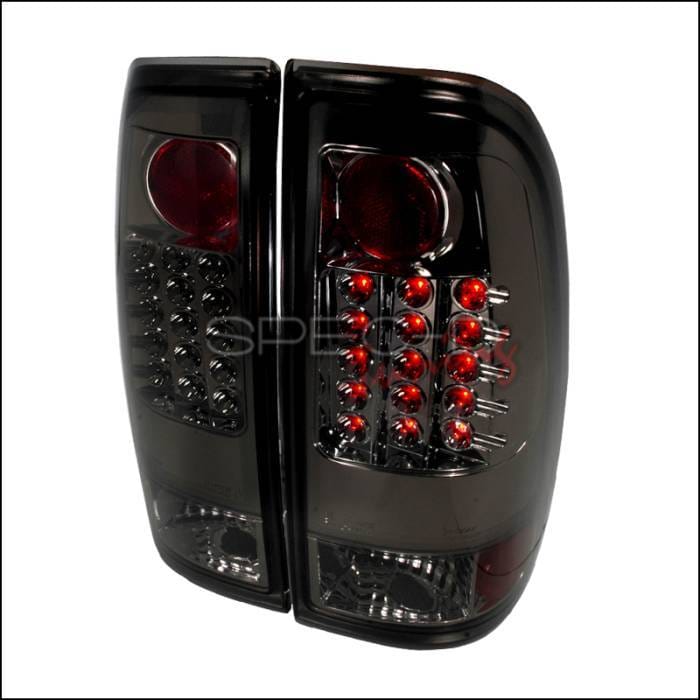Ford F350 Spec-D LED Taillights - Smoke - LT-F15097GLED-TM