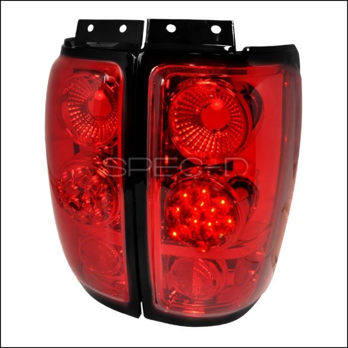 Ford Expedition Spec-D LED Taillights - Red - LT-EPED97RLED-TM