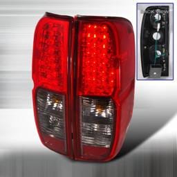 Nissan Frontier Spec-D LED Taillights - Red & Smoke - LT-FRO05RGLED-KS