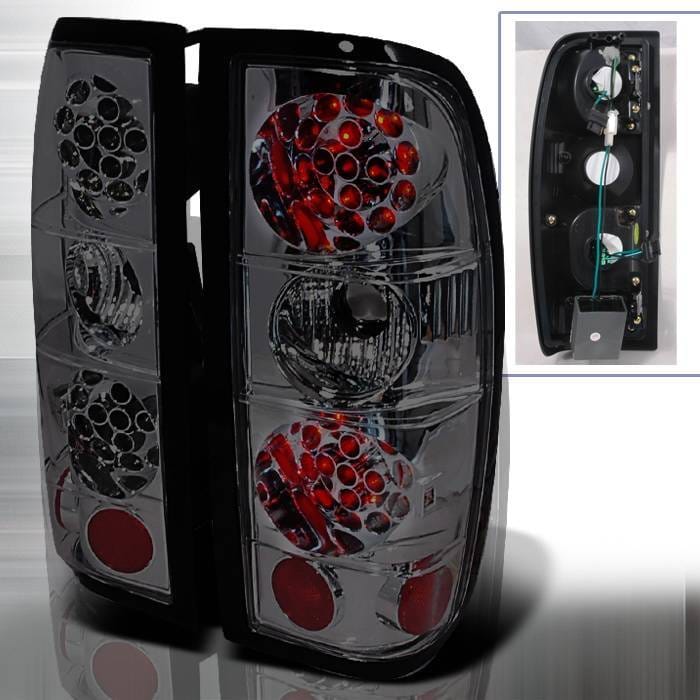 Nissan Frontier Spec-D LED Taillights - Smoke - LT-FRO98GLED-KS