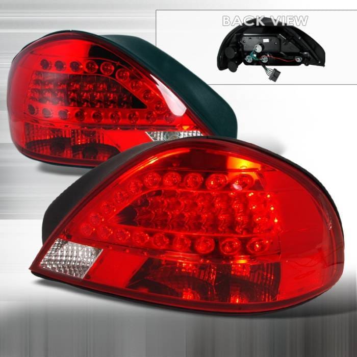 Pontiac Grand Am Spec-D LED Taillights - Red - LT-GAM99RLED-KS