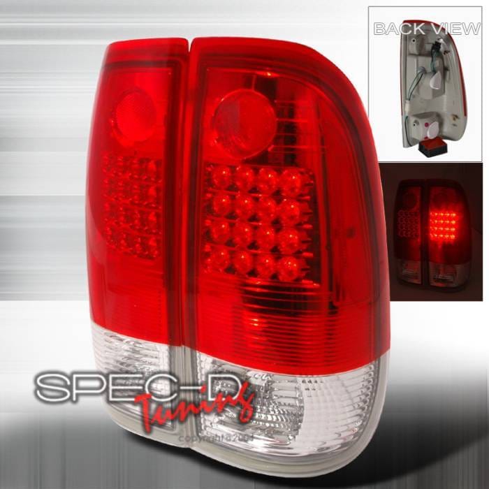 Ford F350 Spec-D LED Taillights - Red - LT-F15097RG2LED-KS