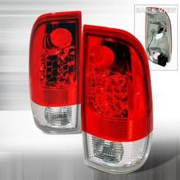 Ford F350 Spec-D LED Taillights - Red - LT-F15097RLED-KS