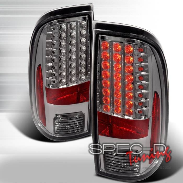 Ford F250 Spec-D LED Taillights - Smoke - LT-F25008GLED-KS