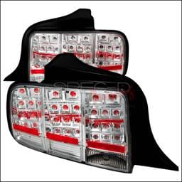 Ford Mustang Spec-D LED Taillights - Chrome - LT-MST05CLED-KS