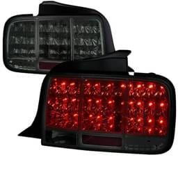 Ford Mustang Spec-D Sequential LED Taillights - Smoke - LT-MST05GLED-SQ-TM