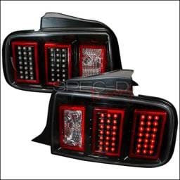 Ford Mustang Spec-D LED Taillights - Black - LT-MST05JMLED-DP