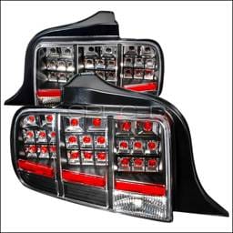 Ford Mustang Spec-D LED Taillights - Black - LT-MST05JMLED-KS