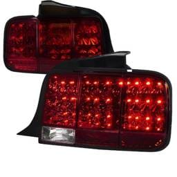 Ford Mustang Spec-D Sequential LED Taillights - Red - LT-MST05RLED-SQ-TM