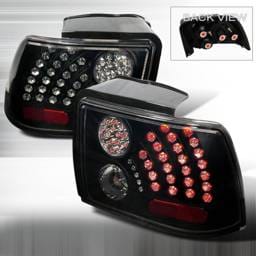 Ford Mustang Spec-D LED Taillights - Black with Smoke Lens - LT-MST99BGLED-WJ
