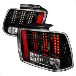 Ford Mustang Spec-D LED Taillights - Black - LT-MST99JMLED-DP
