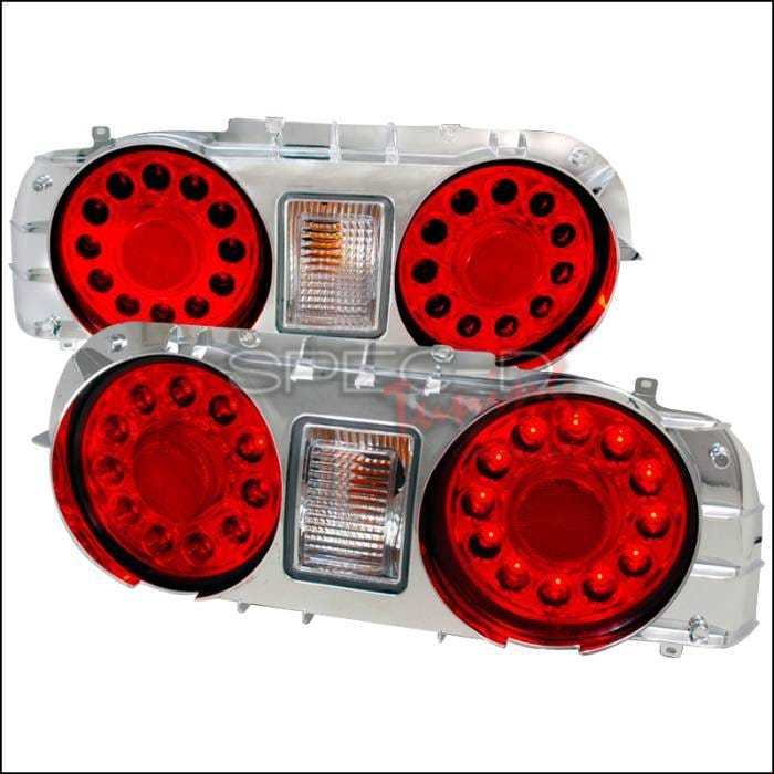 Nissan Skyline Spec-D LED Taillights - Chrome - LT-R3289CLED-TM