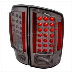 Dodge Ram Spec-D LED Taillights - Smoke - LT-RAM07GLED-KS
