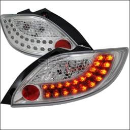 Mazda 2 Spec-D Chrome LED Taillights - LT-MZD211CLED-TM