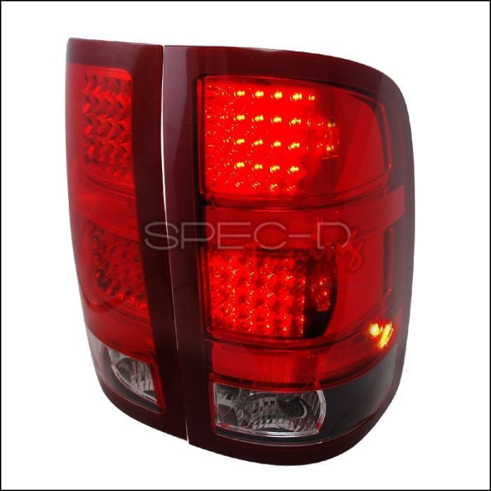 GMC Sierra Spec-D LED Taillights - Black - LT-SIE07JMLED-KS