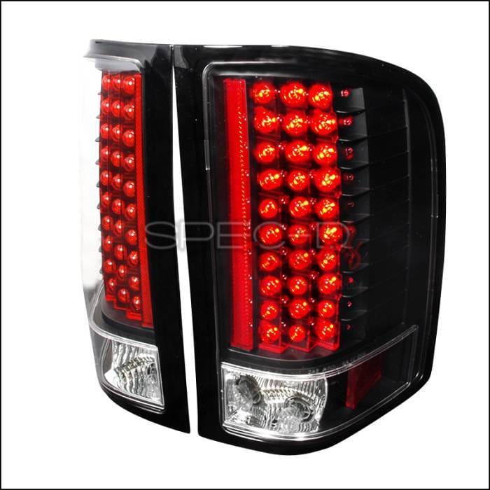 Chevrolet Silverado Spec-D LED Taillights - Black - LT-SIV07JMLED-KS