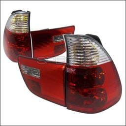 BMW X5 Spec-D Altezza Taillights - Red & Clear - LT-X500RPW-APC