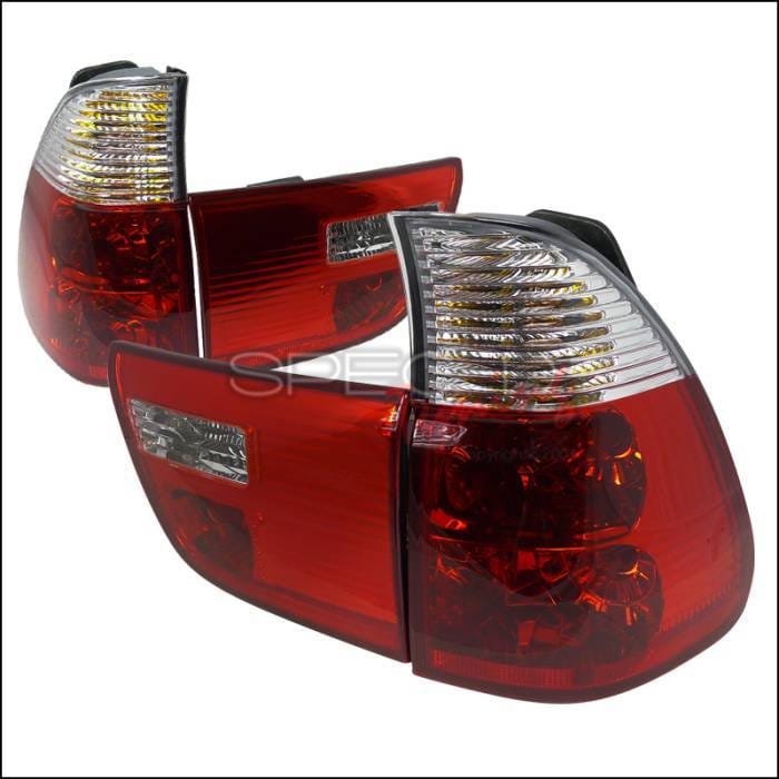 BMW X5 Spec-D Altezza Taillights - Red & Clear - LT-X500RPW-APC