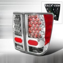 Nissan Titan Spec-D LED Taillights - Chrome - LT-TIT04CLED-KS