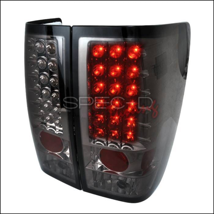 Nissan Titan Spec-D LED Taillights - Smoke - LT-TIT04GLED-TM