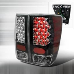 Nissan Titan Spec-D LED Taillights - Black - LT-TIT04JMLED-KS