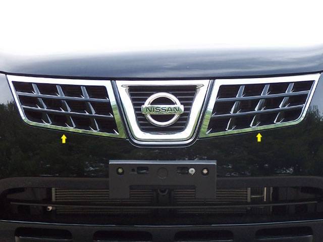Fits Nissan ROGUE SELECT 4dr QAA Stainless 2pcs Grille Accent SG28535
