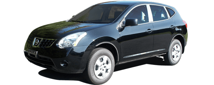 Fits Nissan ROGUE SELECT 4dr QAA Stainless 4pcs Pillar Trim PP28535 thumbnail 2