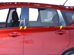 Fits Nissan VERSA NOTE 4dr QAA Stainless 6pcs Pillar Trim PP14566