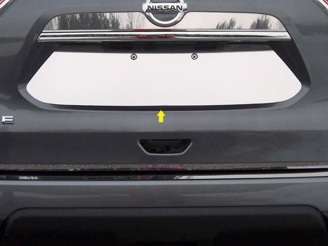 Fits Nissan ROGUE 4dr QAA Stainless 1pcs License Plate Bezel LP14535
