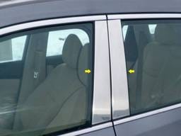 Fits Nissan ROGUE 4dr QAA Stainless 4pcs Pillar Trim PP14535