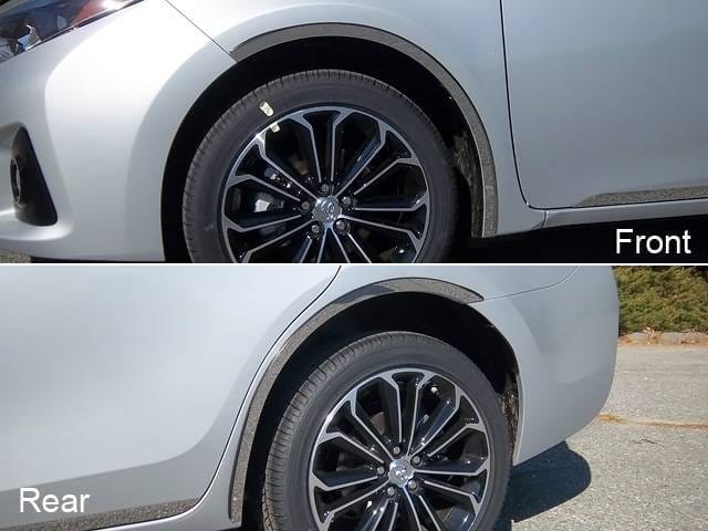 TOYOTA COROLLA 4dr QAA Stainless 4pcs Wheel Well Accent WQ14112
