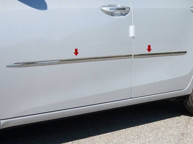 TOYOTA COROLLA 4dr QAA Stainless 4pcs Side Accent Trim AT14112