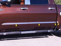 TOYOTA TUNDRA Crew Max, 5.5' bed QAA Stainless 8pcs Molding Insert MI14145