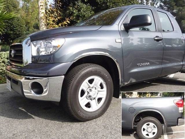 TUNDRA 2/4dr QAA Molded Stainless 4pcs Wheel Well Fender Trim WZ14145
