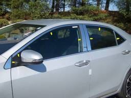 TOYOTA COROLLA 4dr QAA Stainless 14pcs Window Accent Package WP14113