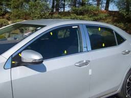 TOYOTA COROLLA 4dr QAA Stainless 12pcs Window Accent Package WP14114