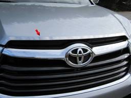 TOYOTA HIGHLANDER 4dr QAA Stainless 1pcs Hood Trim HT14110