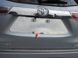 TOYOTA HIGHLANDER 4dr QAA Stainless 1pcs License Plate Bezel LP14110