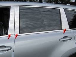 TOYOTA HIGHLANDER 4dr QAA Stainless 6pcs Pillar Trim PP14111