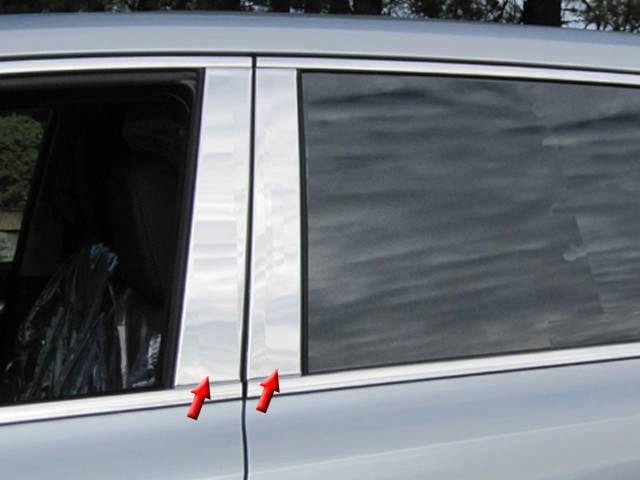 TOYOTA HIGHLANDER 4dr QAA Stainless 4pcs Pillar Trim PP14110