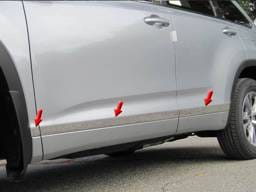 TOYOTA HIGHLANDER 4dr QAA Stainless 6pcs Rocker Panel Trim TH14110