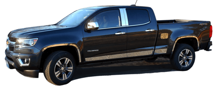 CHEVROLET COLORADO 4dr QAA Stainless 8pcs Rocker Panel Trim TH55150 thumbnail 3