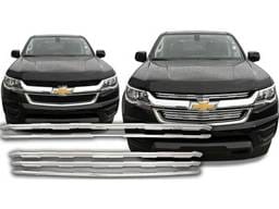 CHEVROLET COLORADO ALL QAA Chrome ABS plastic 2pcs Grille Overlay SGC55150