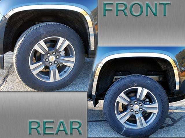 CHEVROLET COLORADO 2/4dr QAA Stainless 4pcs Wheel Well Accent WQ55150
