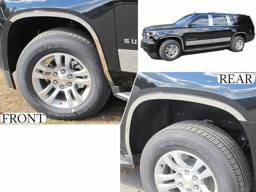 CHEVROLET SUBURBAN 4dr QAA Stainless 4pcs Wheel Well Accent WQ55198